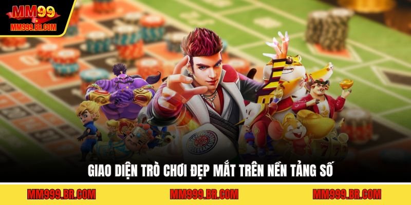 Giao diện trò chơi đẹp mắt trên nền tảng số